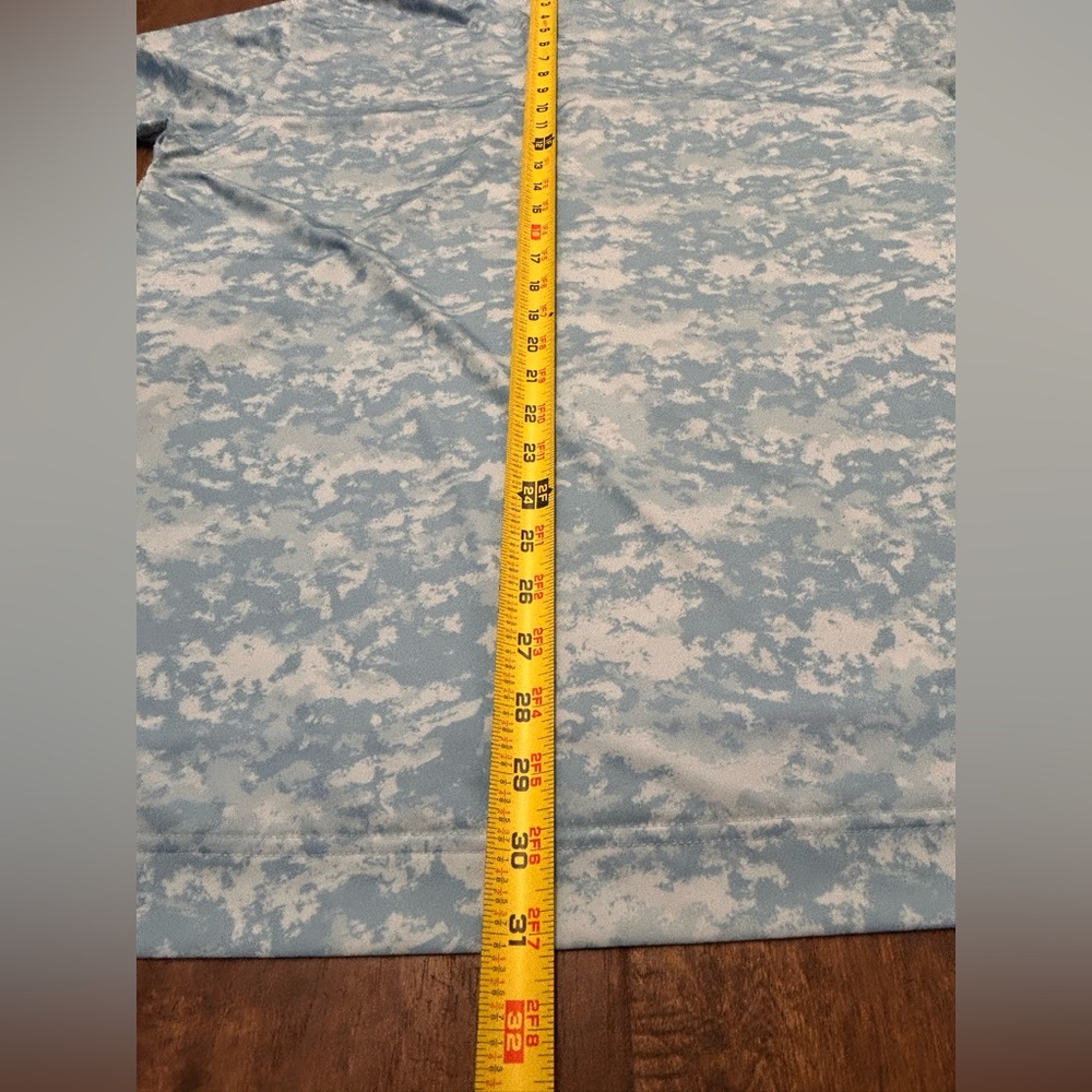 FootJoy Light Blue Clouds Pattern Performance Str… - image 5